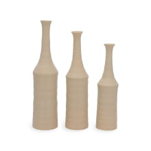 Samaria – Trio de Vasos Solitários em Cerâmica Texturizada