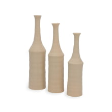 Samaria – Trio de Vasos Solitários em Cerâmica Texturizada
