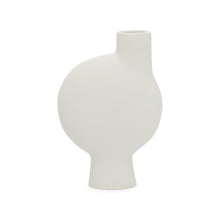 Sculpture Silhouette - Vaso Branco em Cerâmica 