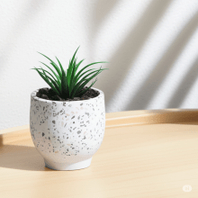 Terazzo Oval - Cachepot em Cimento