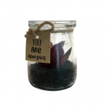 You Are Amazing - Mini Vaso com Suculenta Artificial Vermelha