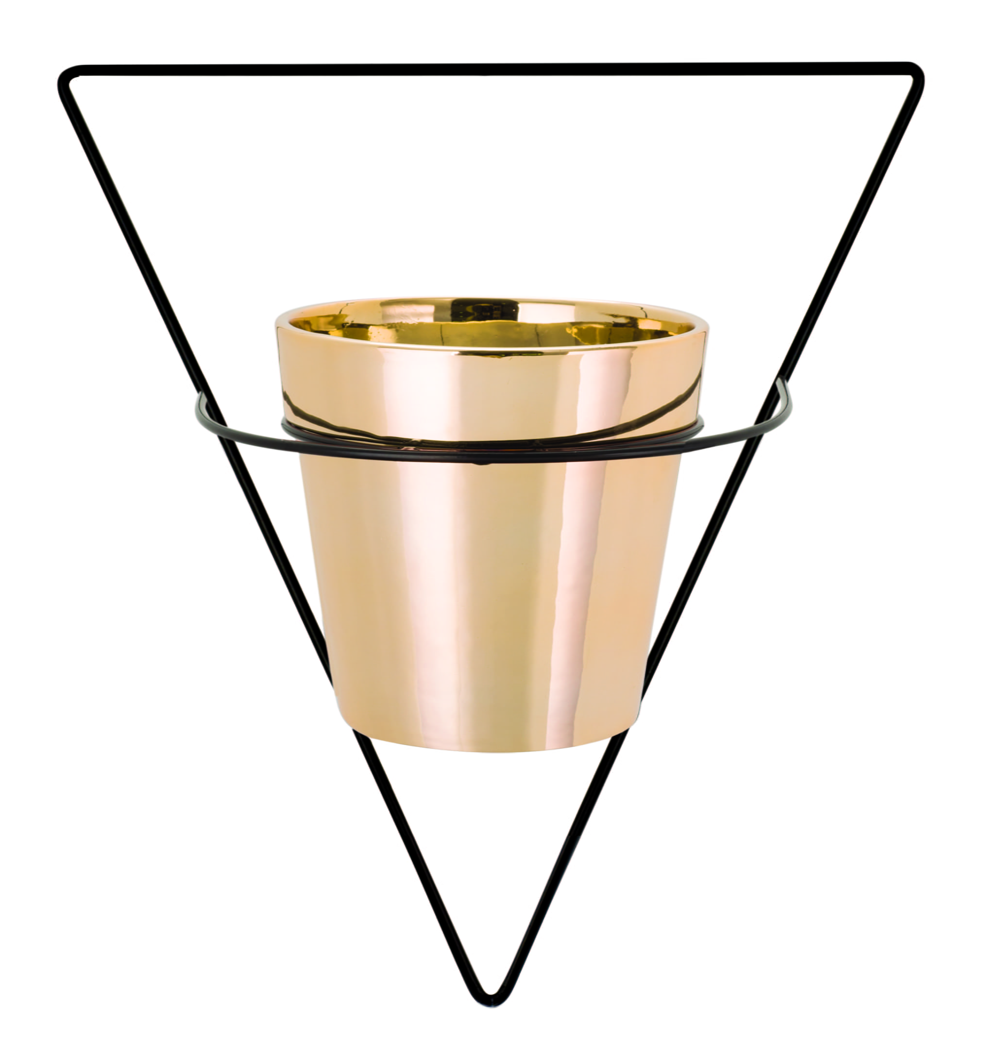 Triângulo Invertido - Vaso com Suporte de Parede - Azzurium Decorações e  Presentes Criativos