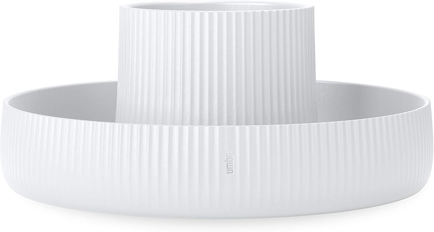 Vaso Decorativo de Cerâmica Fountain Umbra – 2 em 1: Vaso e Organizador